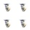 Service Caster 4 Inch Nylon Swivel Caster Set with Roller Bearing and Swivel Lock SCC SCC-30CS420-NYR-BSL-4 - alternate 1